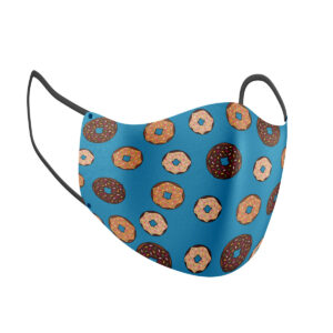 Kids Face Mask With Filter Made in USA - Doughnuts